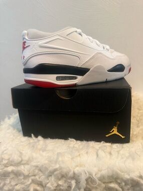 Air Jordan White Black Red Low-Top Sneaker